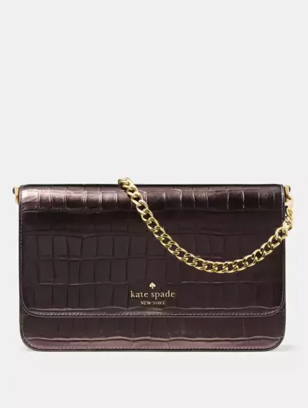 kate spade structured croc